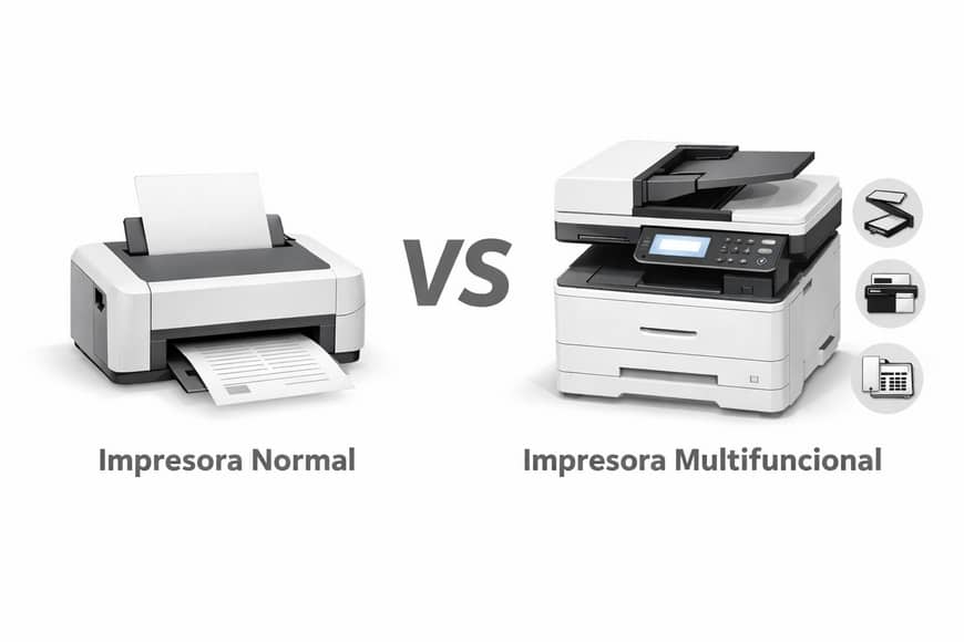 impresora normal vs funcional